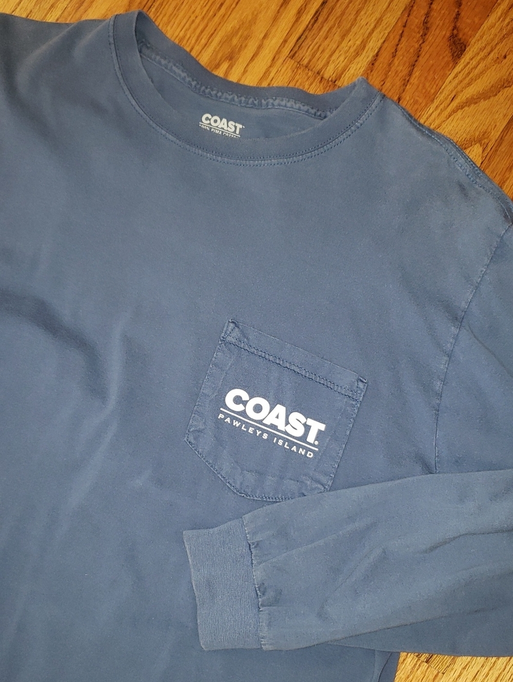 Coast Long Sleeve Blue Shirt Size: L